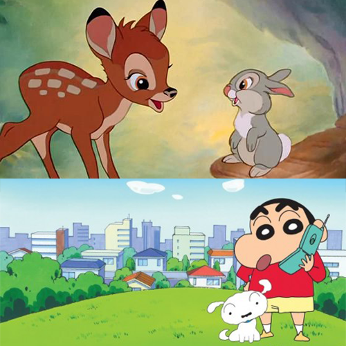 GIFS 🤍 |Bambi x Shin-Chan|