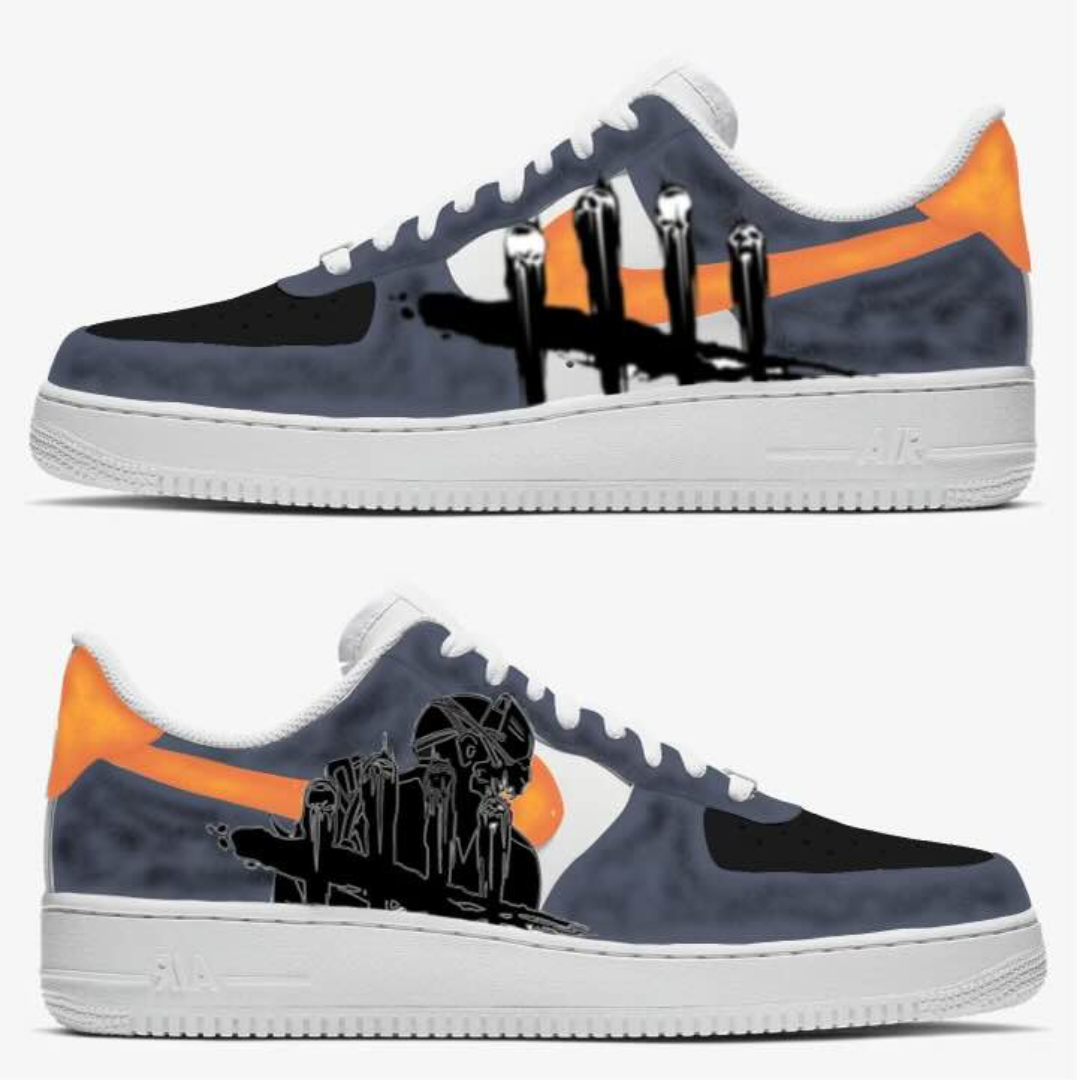 You will receive a custom pair of DBD sneakers, these will be completed in 3-4 weeks. Sneakers are provided by JTRCustoms and NeedToWatch!