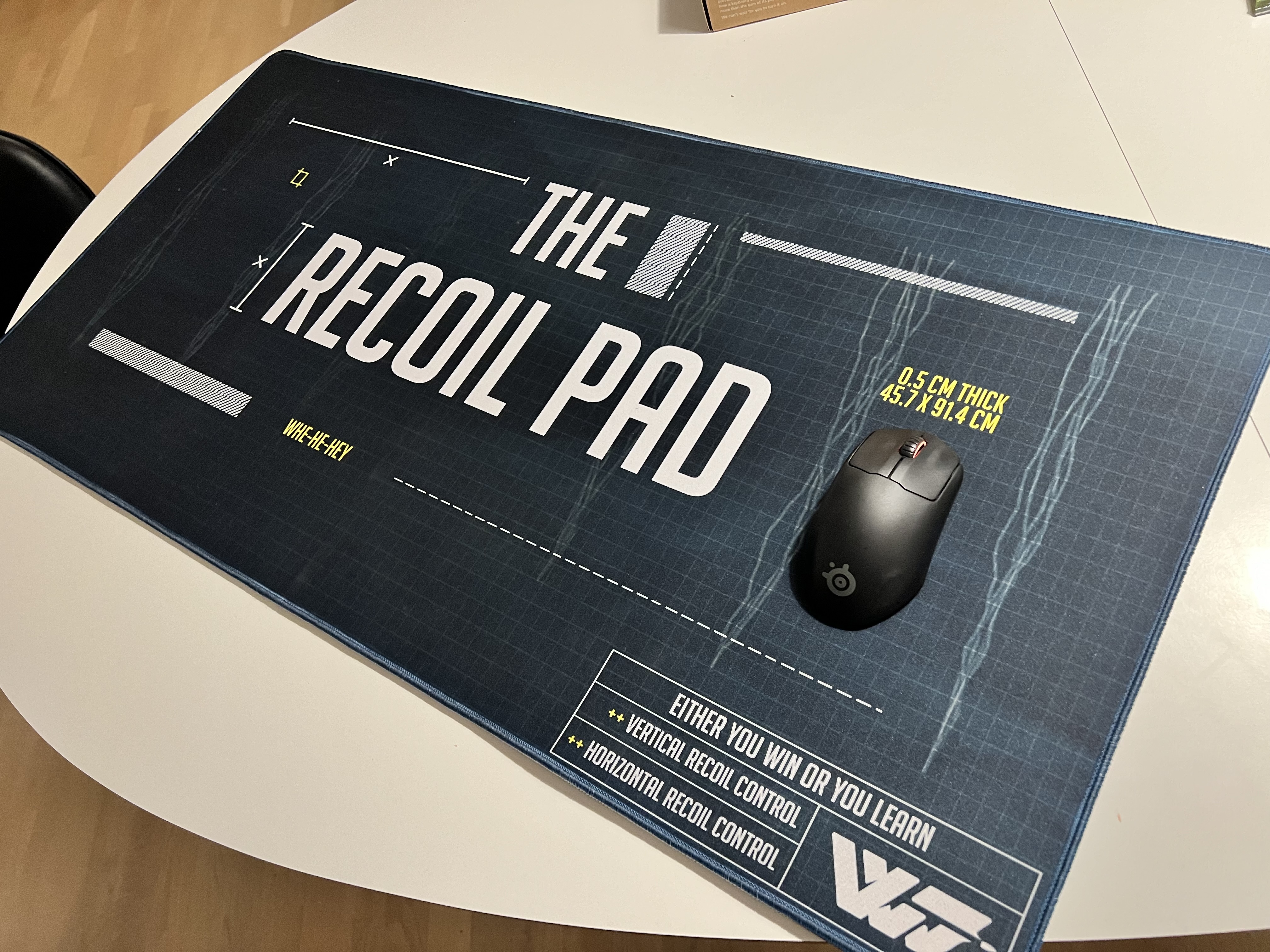 A special custom made WackyJacky101 mousepad featuring old school PUBG AR Recoil Patterns.
Will be signed if buyer requests it!

One of few every made, and the only one I own.

Was intended to be sold as merch but then I ended up with a SteelSeries sponsorship and selling my own mousepads was no longer relevant.

I have never used this mousepad myself; it has been kept in a drawer for 3 years now which is a shame!
I am unsure of the durability (I don't know the long term quality of usage)

While functional; this should be seen as a collector item!

Size: 
Width 900mm
Height 450mm

Selling because I drive a BMW. 