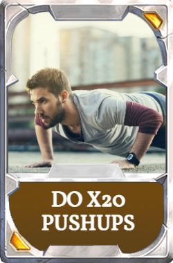 Pushups (20 reps)